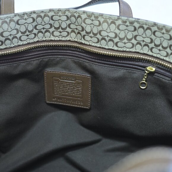 Coach Signature Soho Canvas Leather Trim Gold Studded  K0771-F11532 - Picture 4 of 6